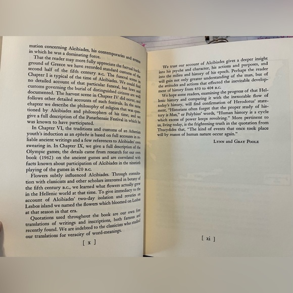 Vtg 1968 Ancient Greek Hardback Novel of Alcibiadas & The Golden Age of Pericles - Picture 12 of 15